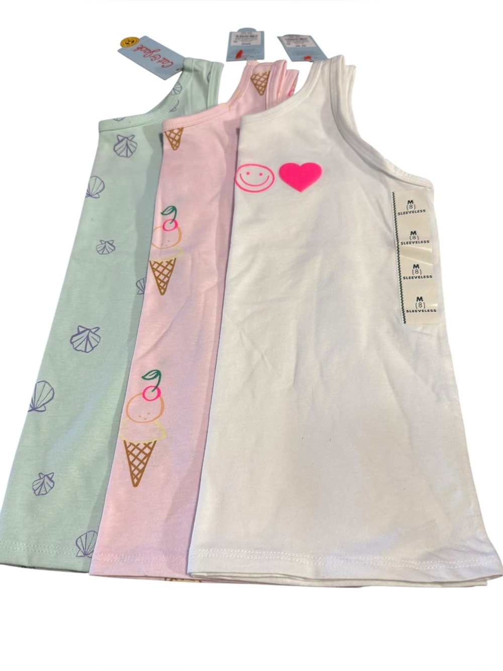 Cat & Jack Tank Top Bundle of 3 Sz M (8) NWT - Picture 4 of 14
